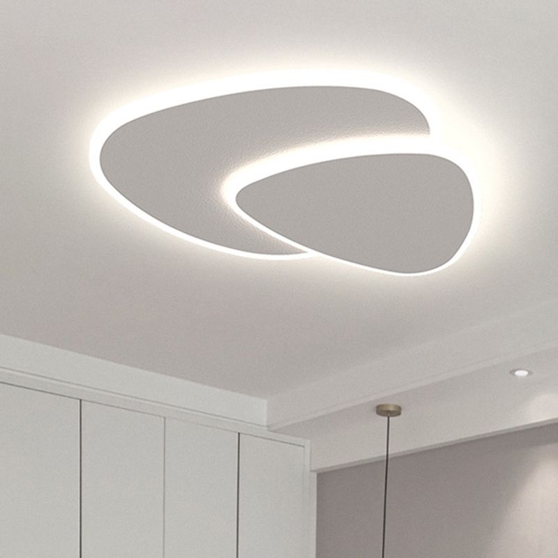 Arisha Designer Geometric Acrylic Flush Mount Ceiling Light - Neutral Decor