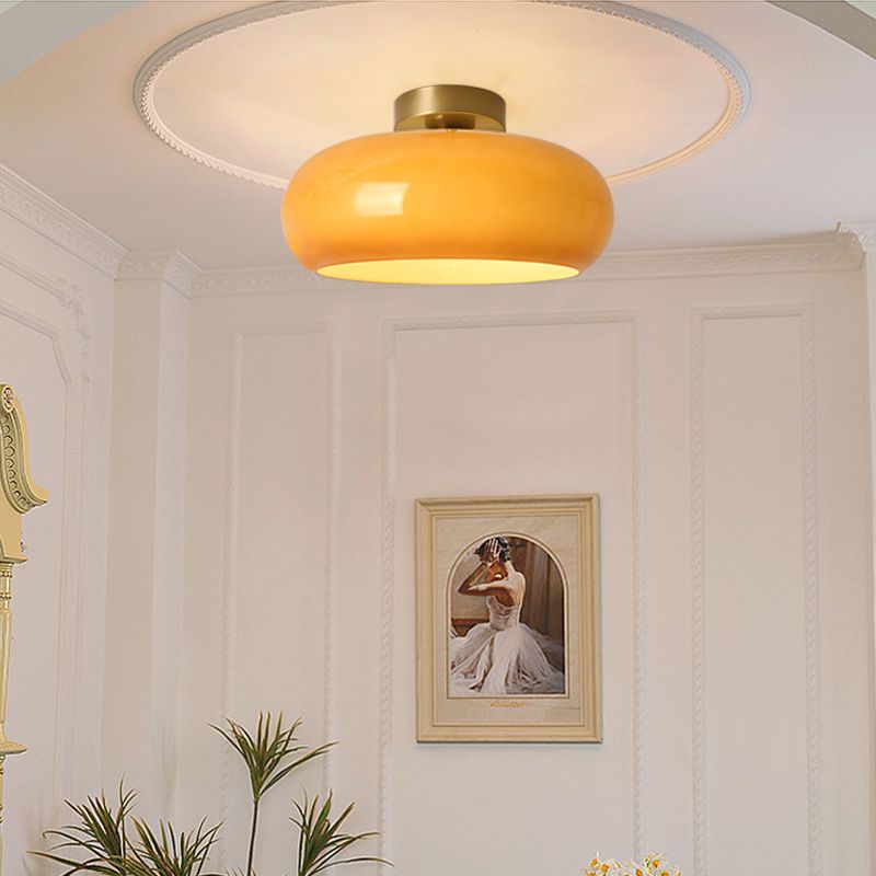 Valentina Modern Designer Round Flush Mount Ceiling Light - Neutral Decor