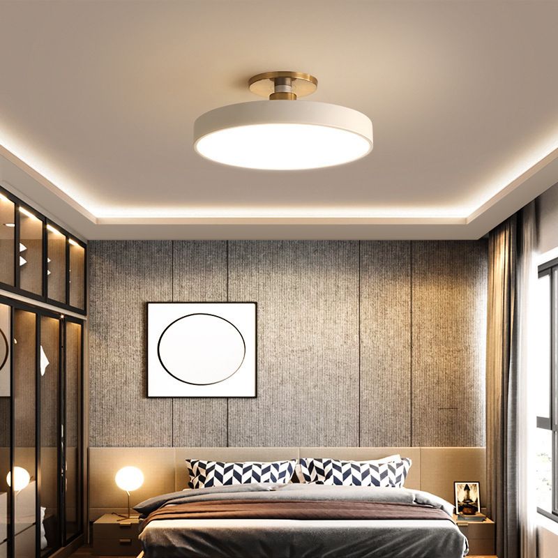 Aria Nordic Minimalist Round Flush Mount Ceiling Light - Neutral Decor