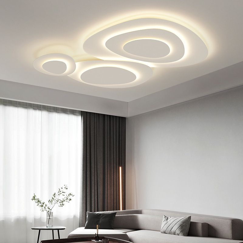 Valentina Modern LED Flush Mount Ceiling Light Bedroom - Neutral Decor