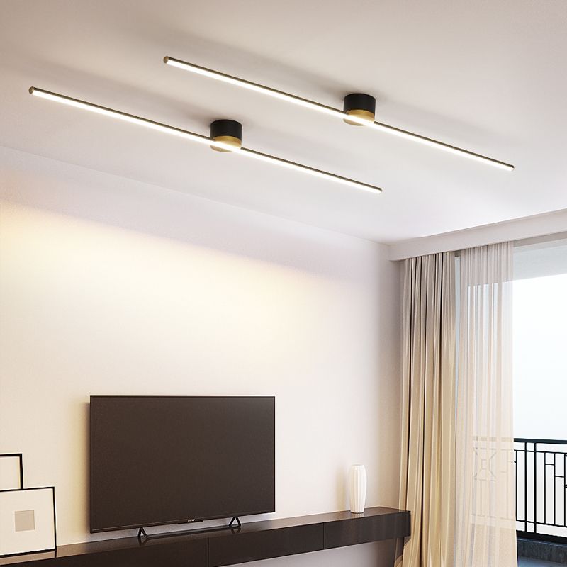 Erix Linear Flush Mount Ceiling Light - Neutral Decor
