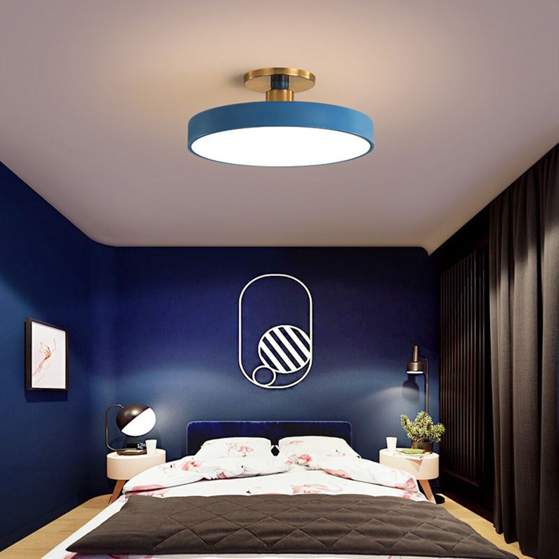 Aria Nordic Minimalist Round Flush Mount Ceiling Light - Neutral Decor