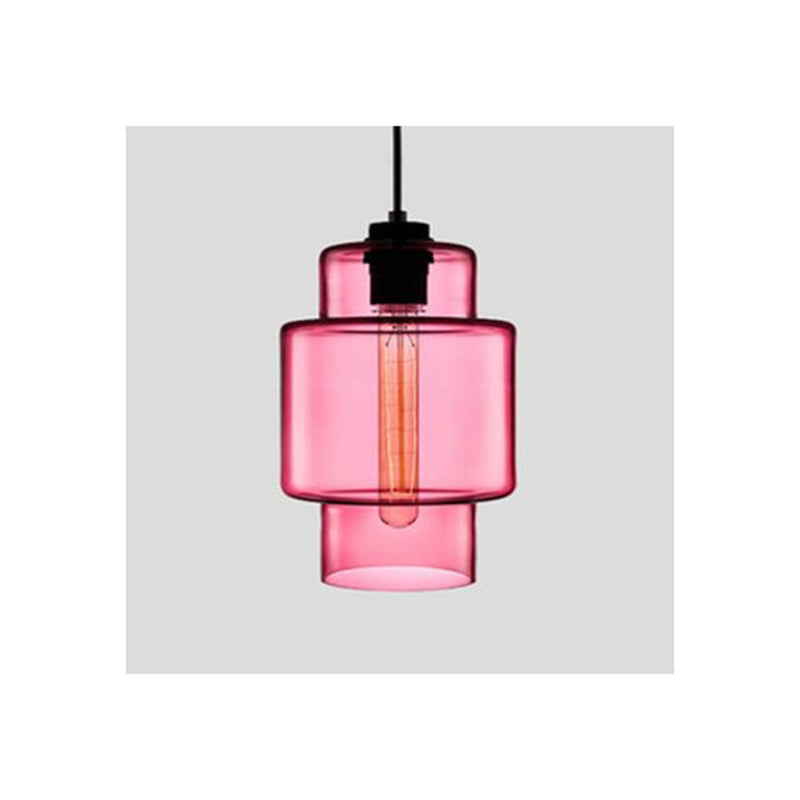 Arisha Modern Art Deco LED Cylindrical /Glass Pendant Light - Neutral Decor