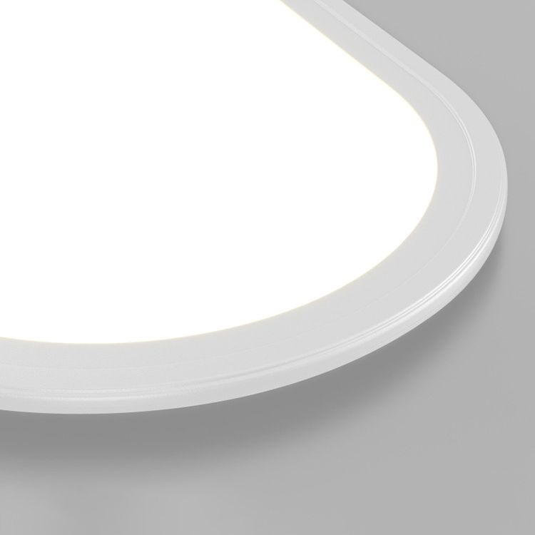 Arisha Flush Mount Ceiling Light Oval Minimalist Acrylic Dining Room - Neutral Decor