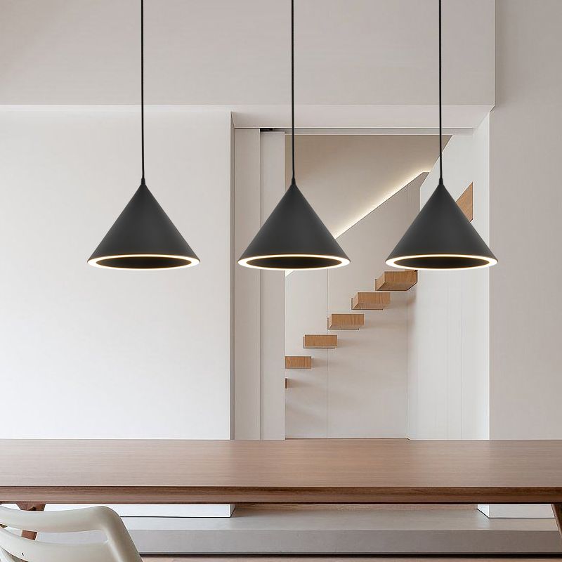 Valentina Funnel-Shape LED Pendant Light for Living Room - Neutral Decor