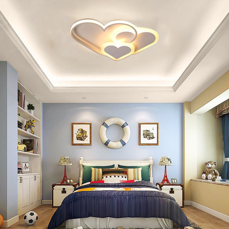 Valentina LED Star Designer Children Flush Mount Ceiling Light - Neutral Decor