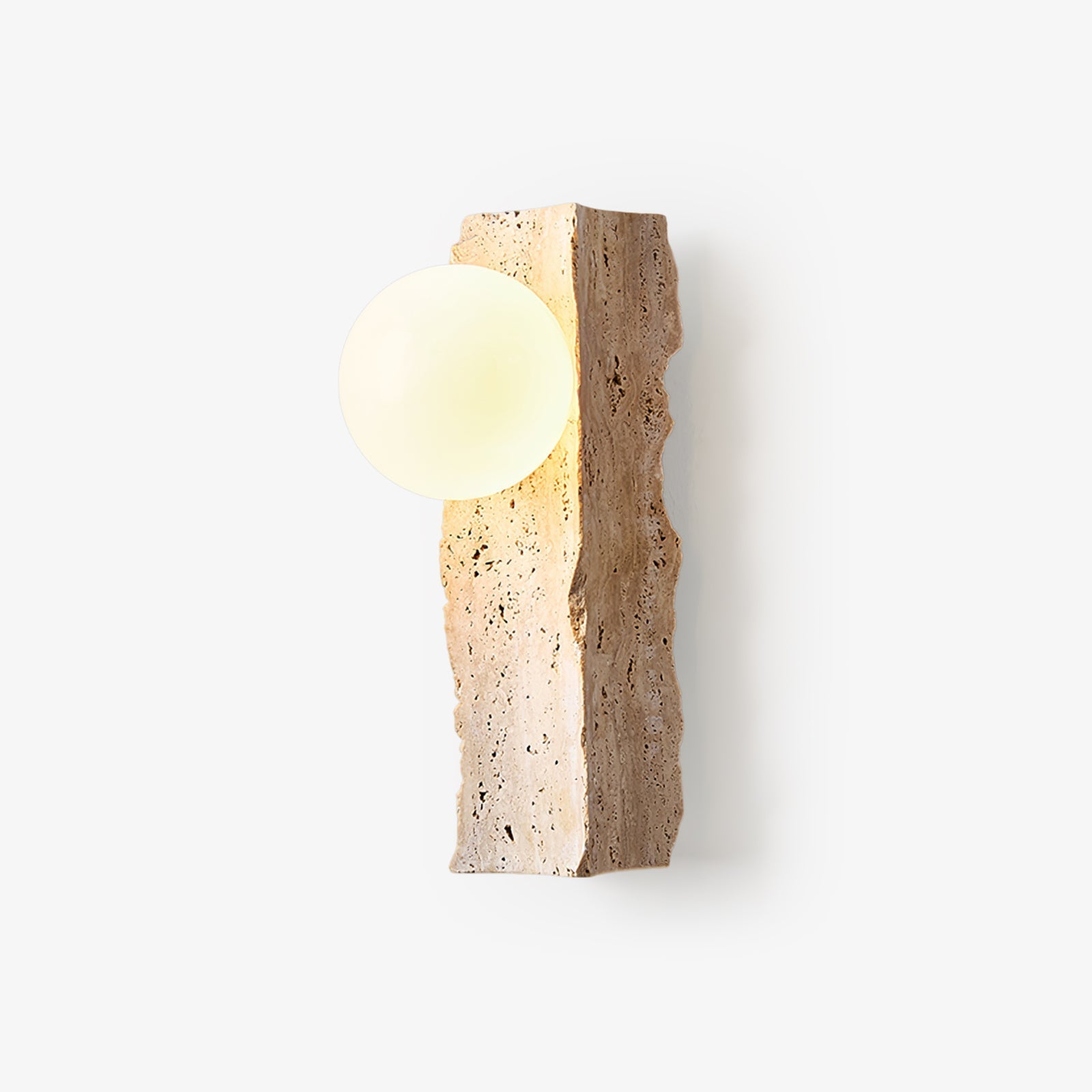 Elnoren Organic Travertine Wall Light - Neutral Decor