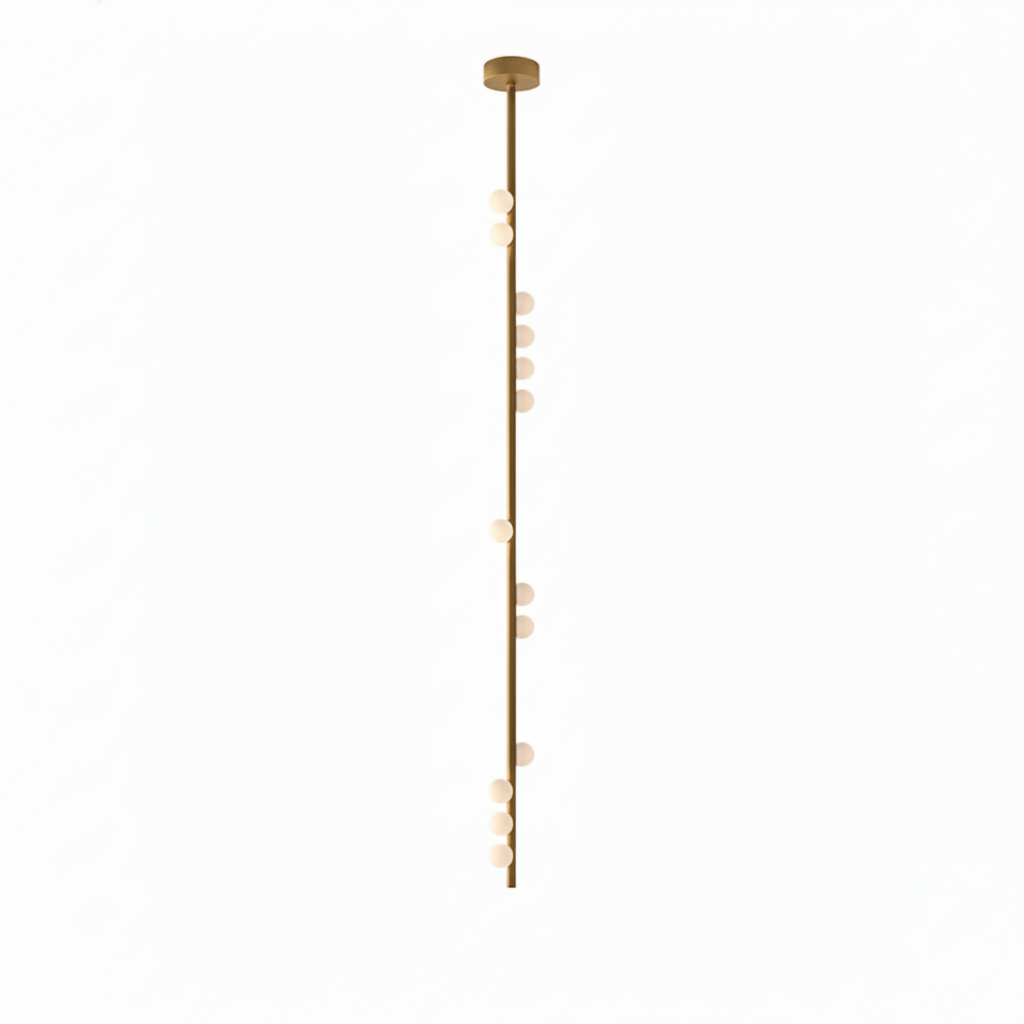Miraview Brass Glass Drop Chandelier