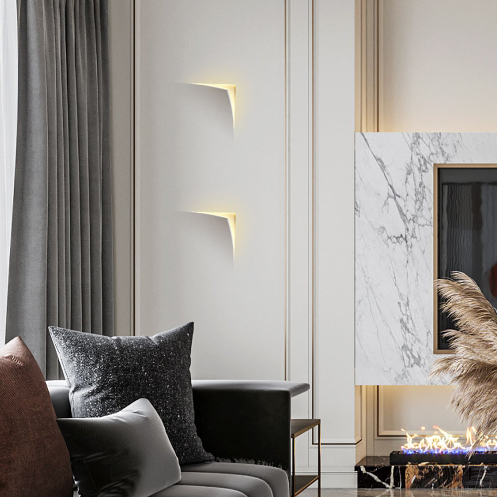 Aria Modern Recessed Plaster LED Wall Lamp - Neutral Decor