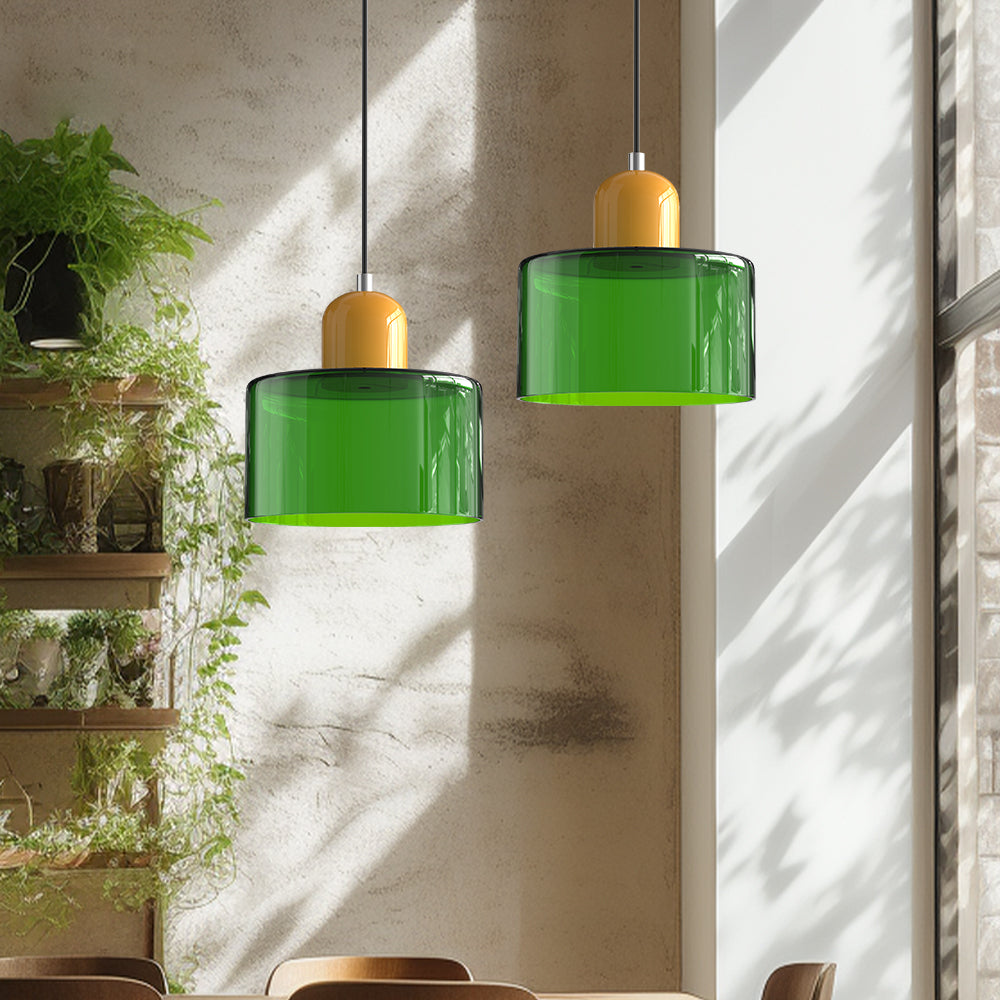 Valentina Modern Glass Kitchen Island Pendant Light - Neutral Decor