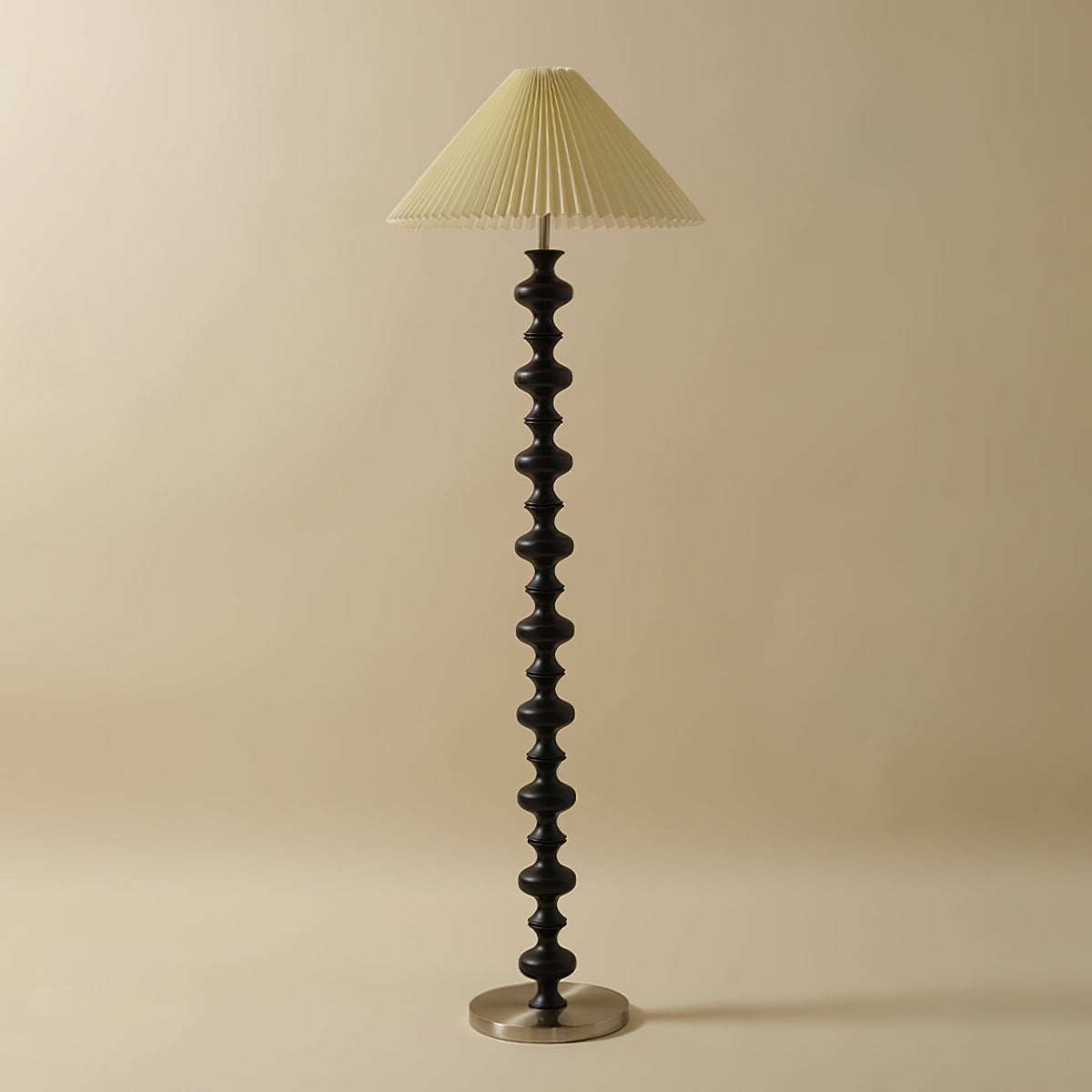 Sylirora Wood Fabric Floor Lamp