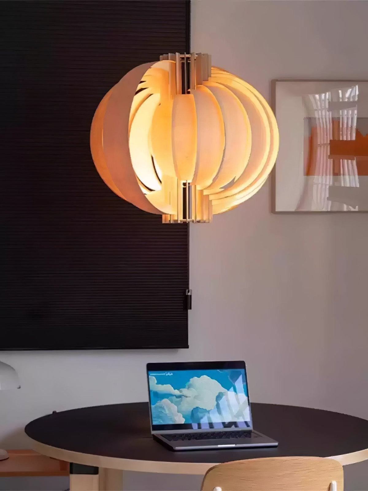 Ivraeus Premium Elegance Ring Wood Pendant Light