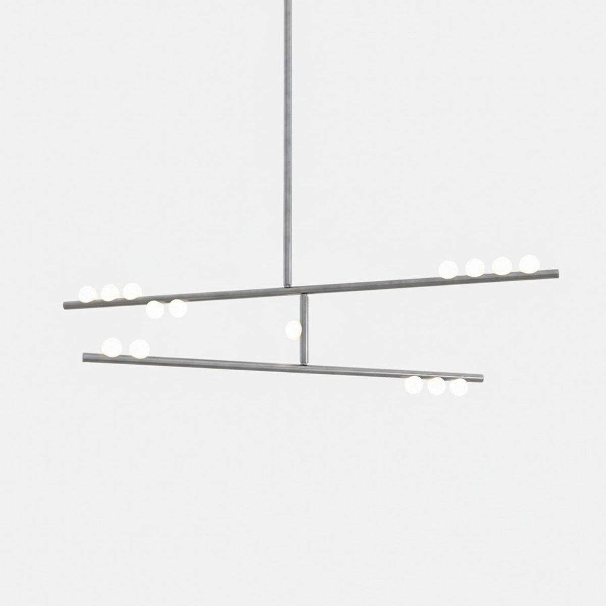 Miraview Brass Glass Drop Chandelier