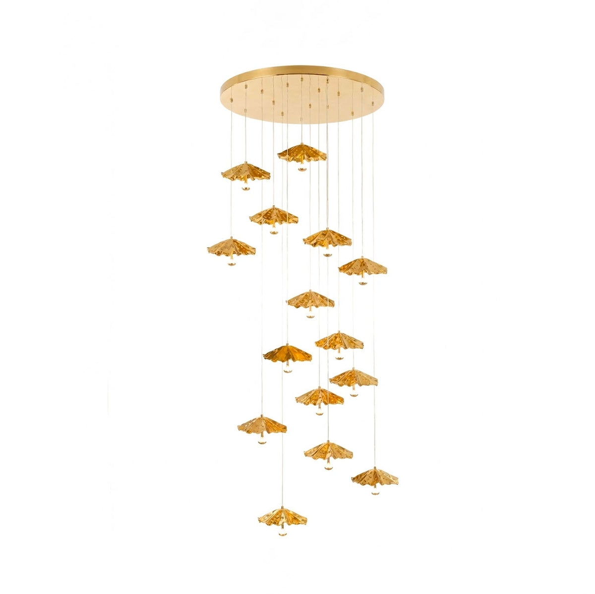 Eliora Aura Livra Leaf Chandelier