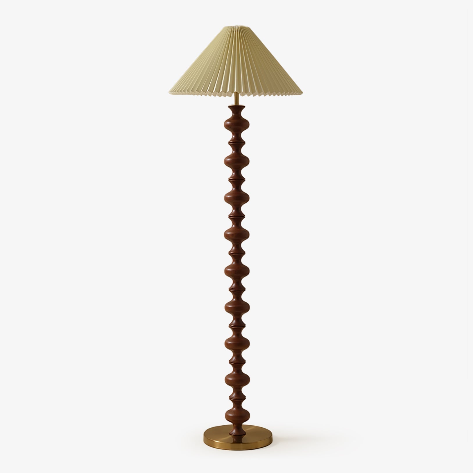Sylirora Wood Fabric Floor Lamp
