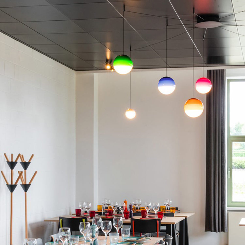 Valentina Colorful Glass Bubble Pendant Light - Neutral Decor