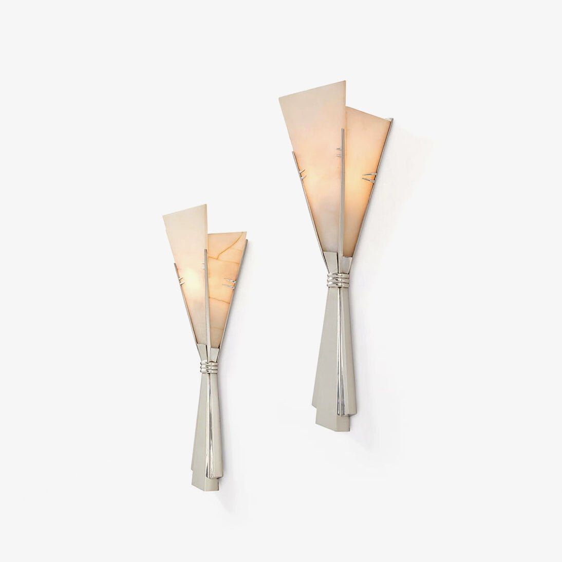 Aura Alabaster Fan Wall Sconce