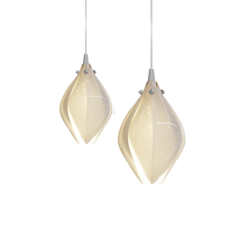 Tessa Pendant Lamp White Floral Ceramic