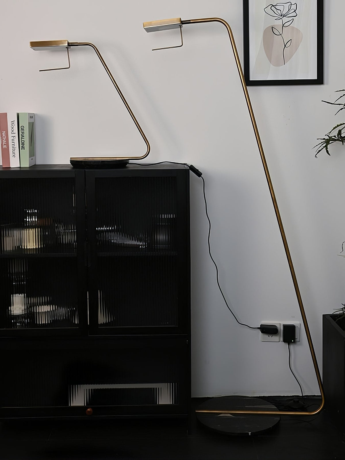 Petivine Minimalist Marble Floor Lamp