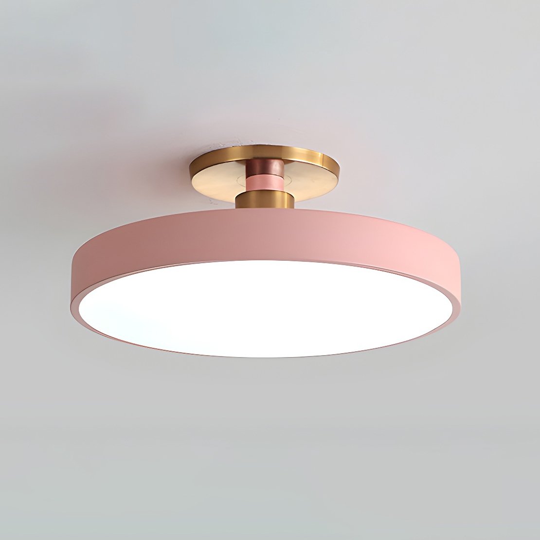 Nalia Ceiling Lamp Flush Mount Black and Gold Modern
