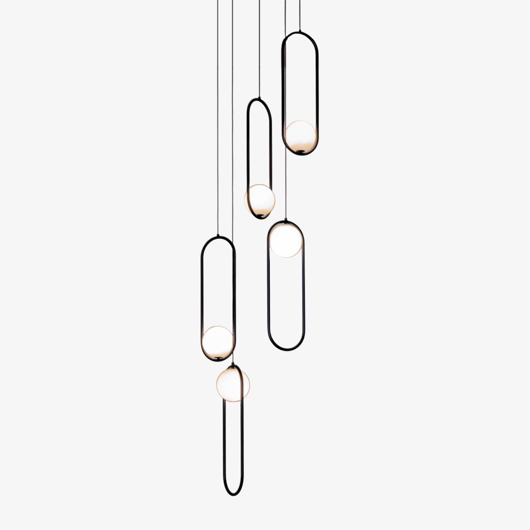 Cyvora Modern Minimalist Combination Glass Chandelier