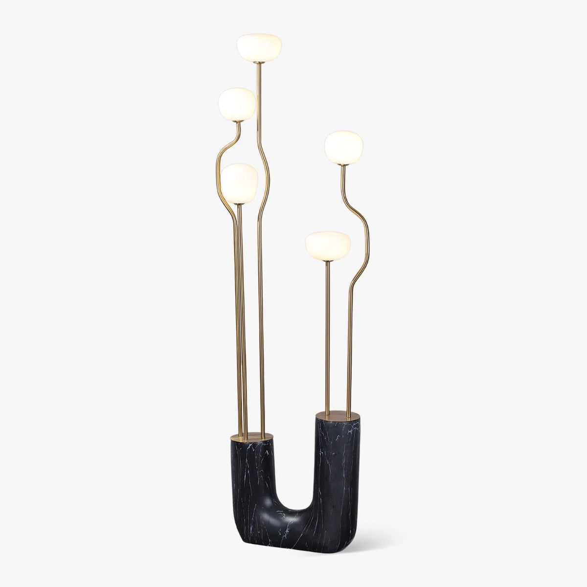 Lumon Marble Brass Modern Floor Lamp