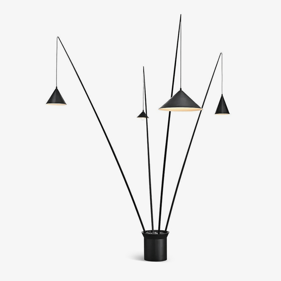 Canorara Multi-Arm Black Floor Lamp
