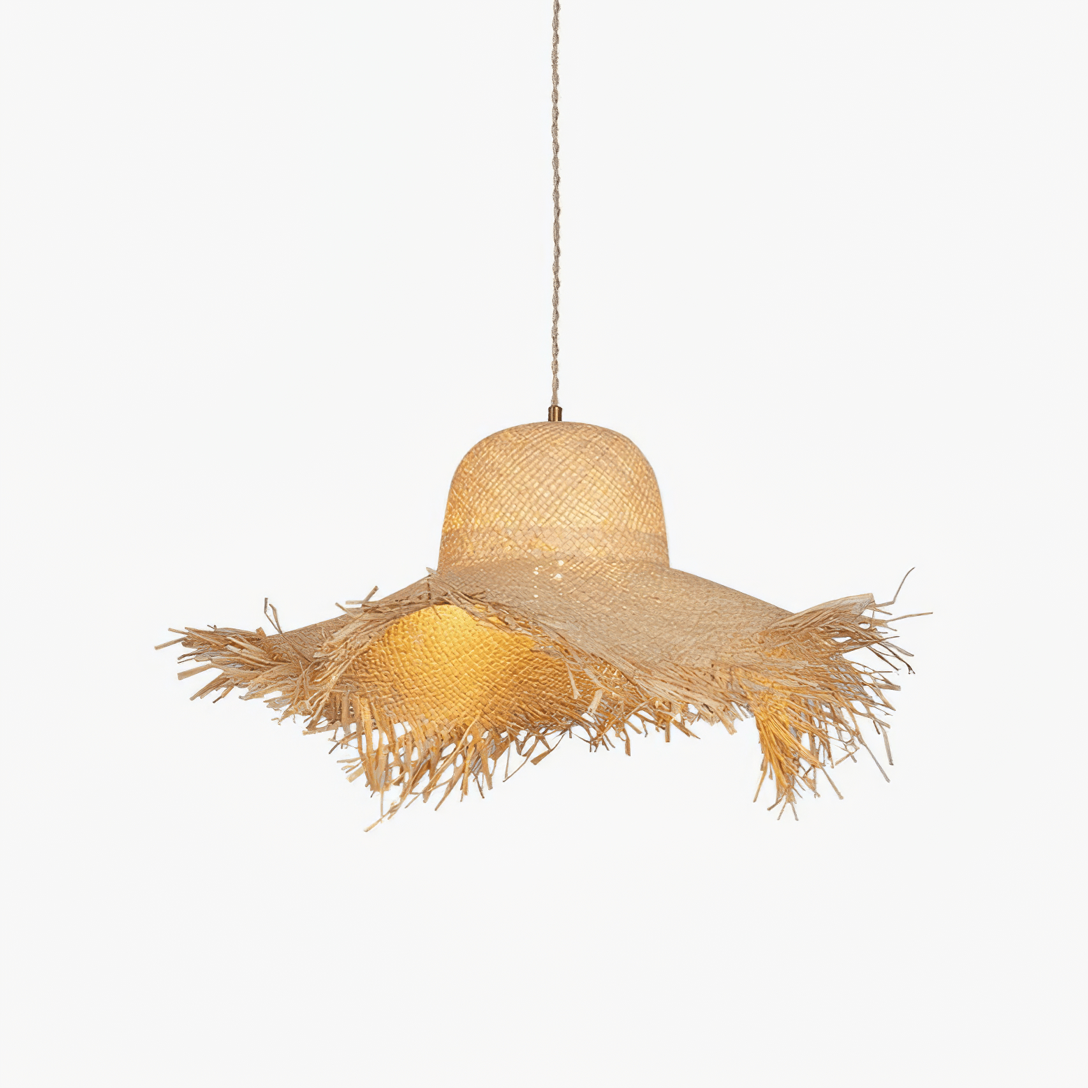 Vocan Rattan Vintage Pendant Light