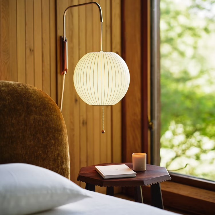 Hugo Wall Sconce Walnut Ball