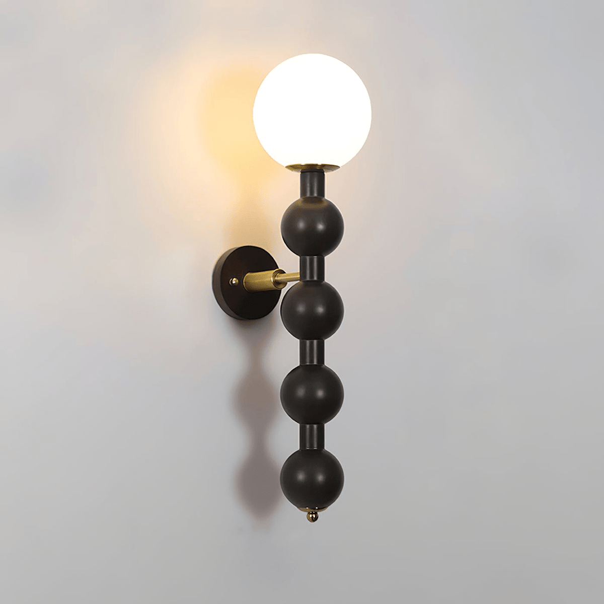 Olaeia Modern Minimalist Bubbly Wooden Glass Wall Lamp