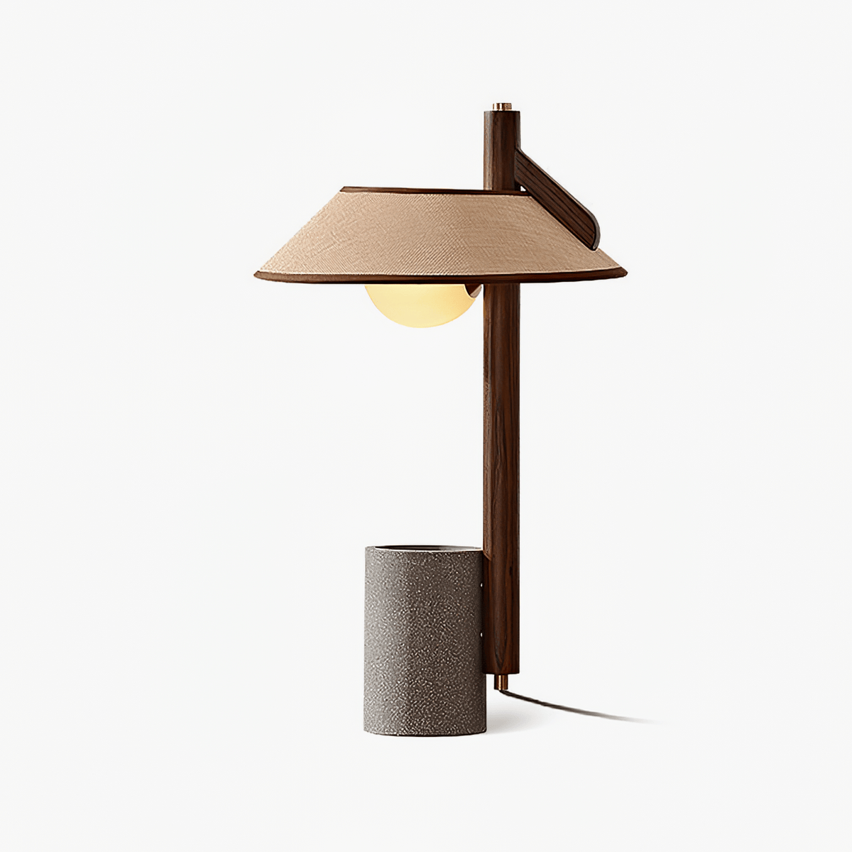 Damon Minimalist Wood Table Lamp