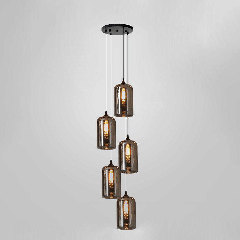 Talis Glass Industrial Chic Pendant Light