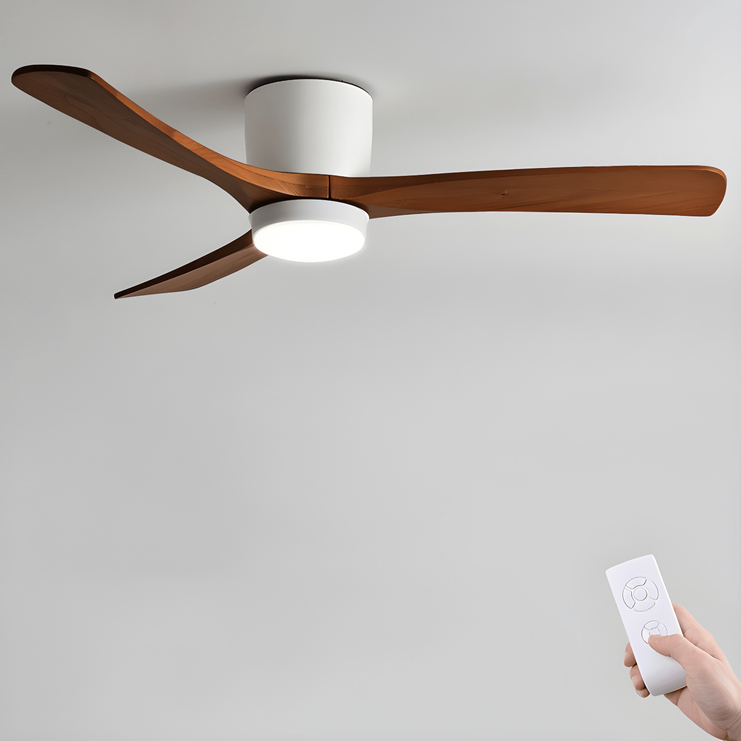 Renata Nordic Wooden 42"/48" Ceiling Fan Light