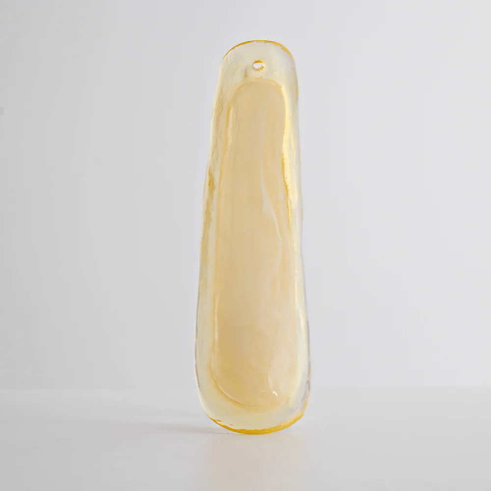 Elvess Chandelier Murano Glass Leaf Golden