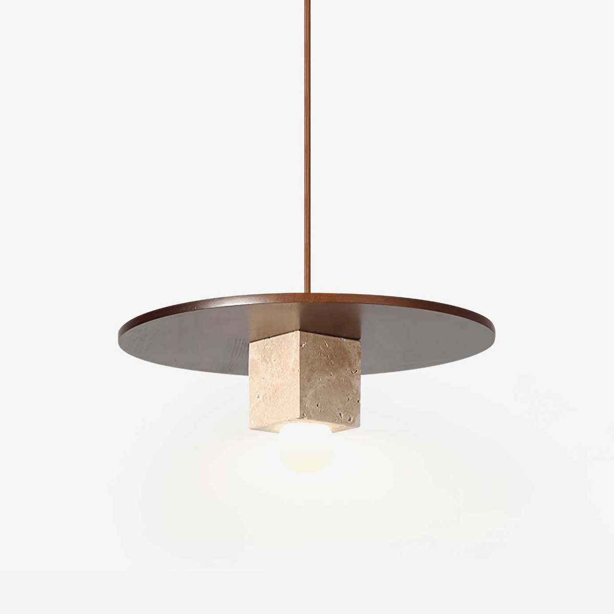 Sarix Geometric Travertine Pendant Light