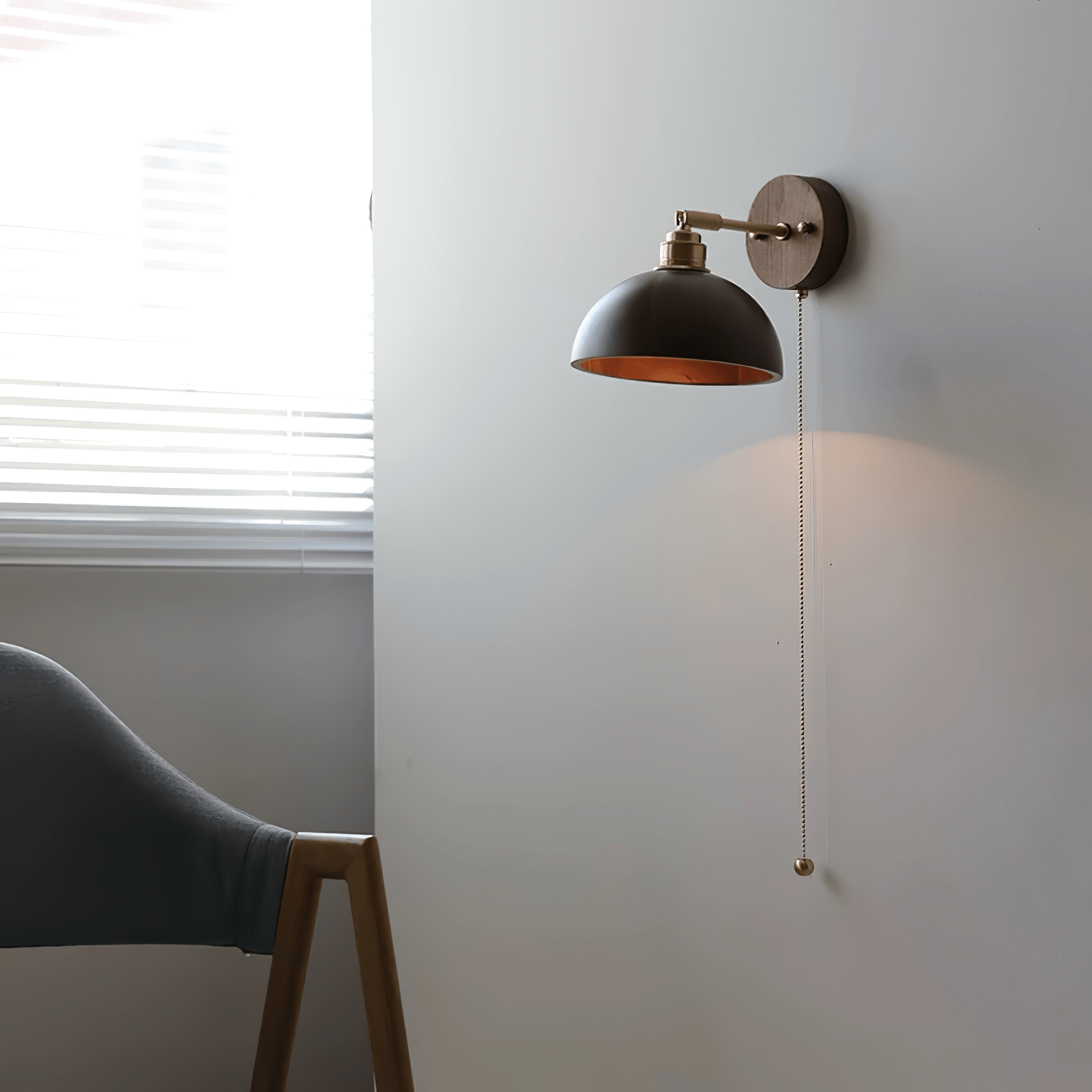 Arsole Traditional Elegance Pull Brass Wall Lamp