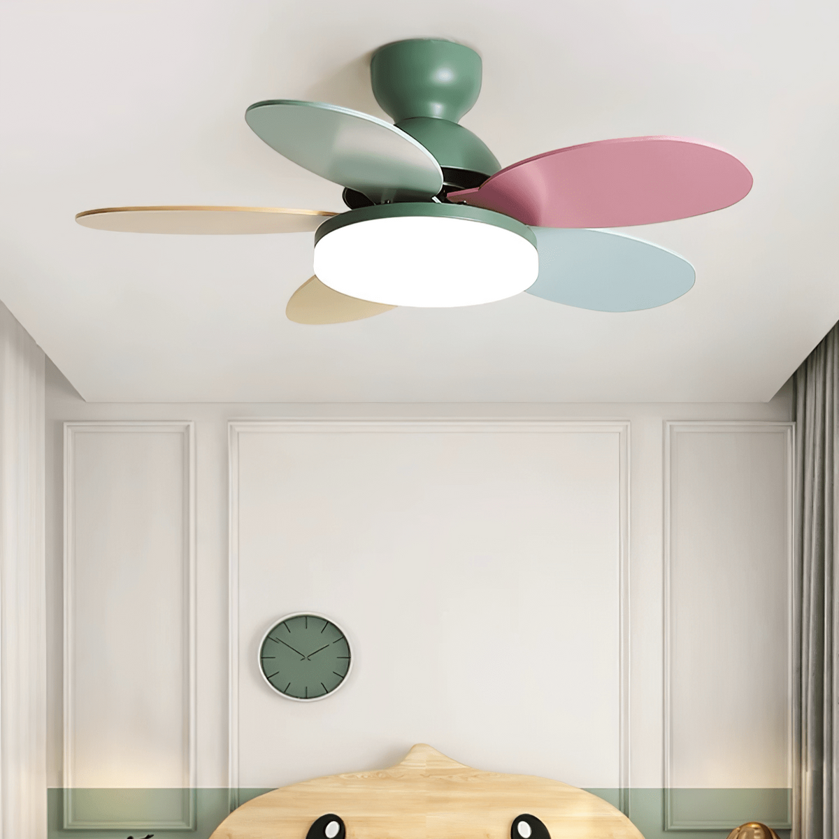 Lucien Morandi Metal Ceiling Fan Light