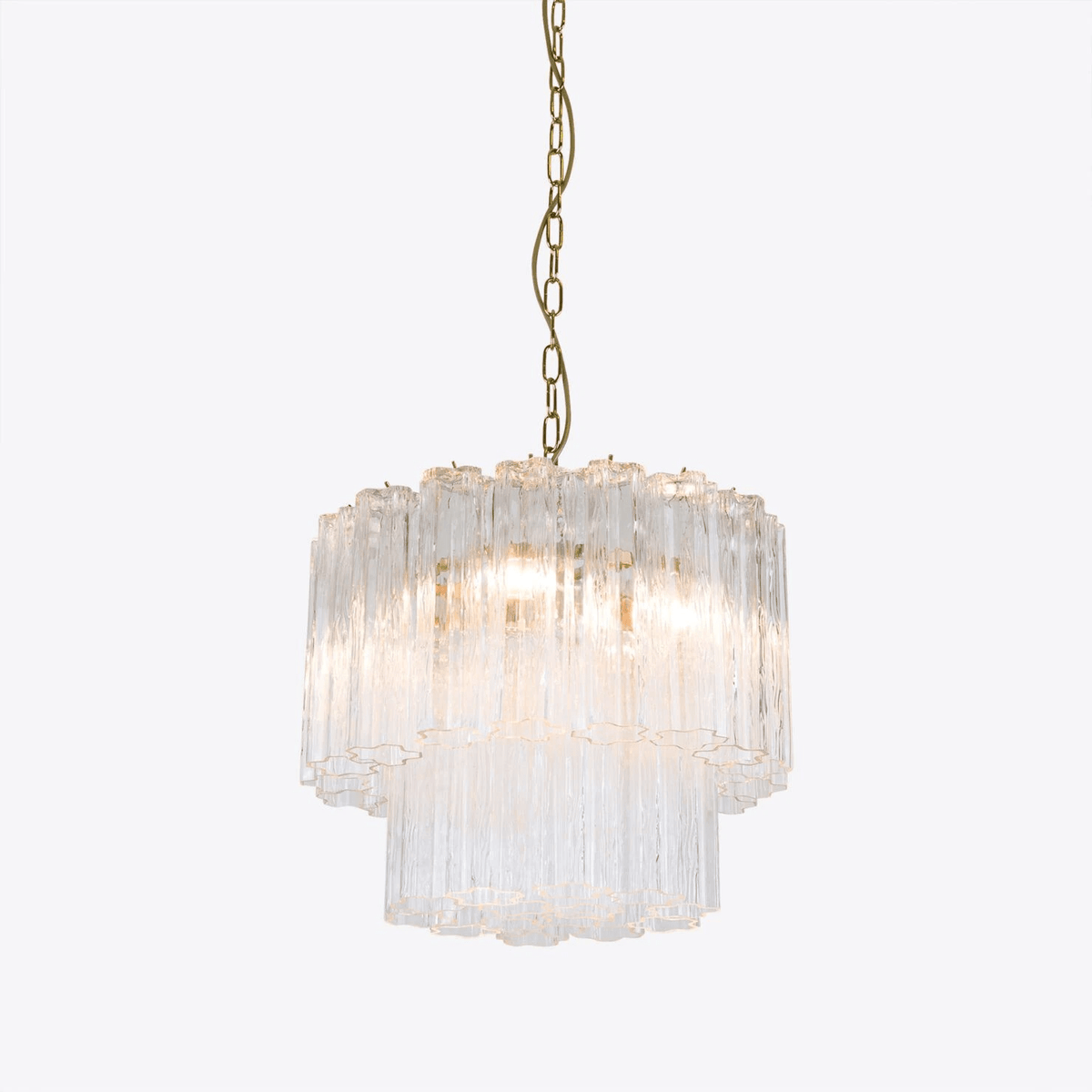 Aelox Chandelier Small Treviso Murano Glass Tube