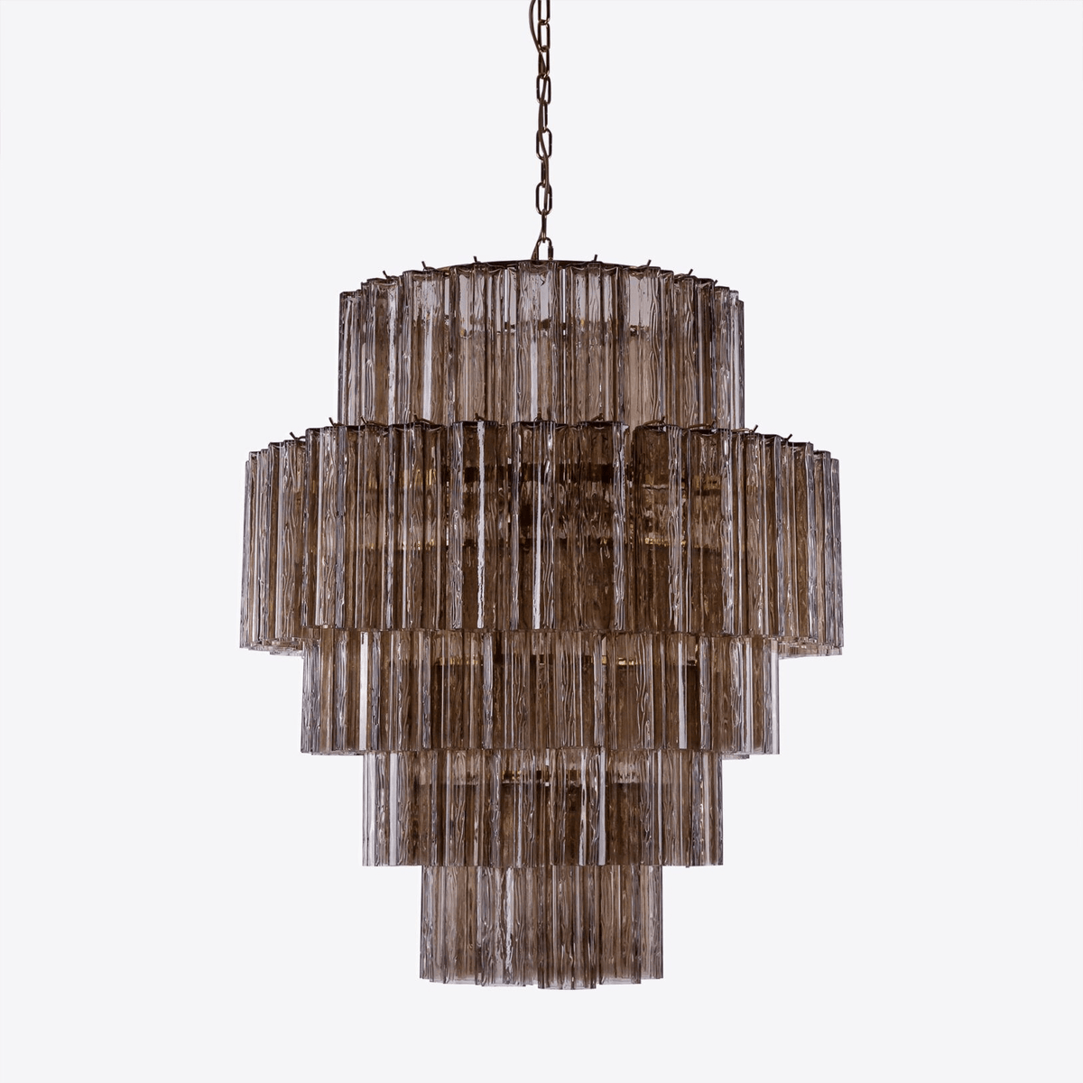 Eiraora Chandelier Pink Prism Glass Layered Elegant