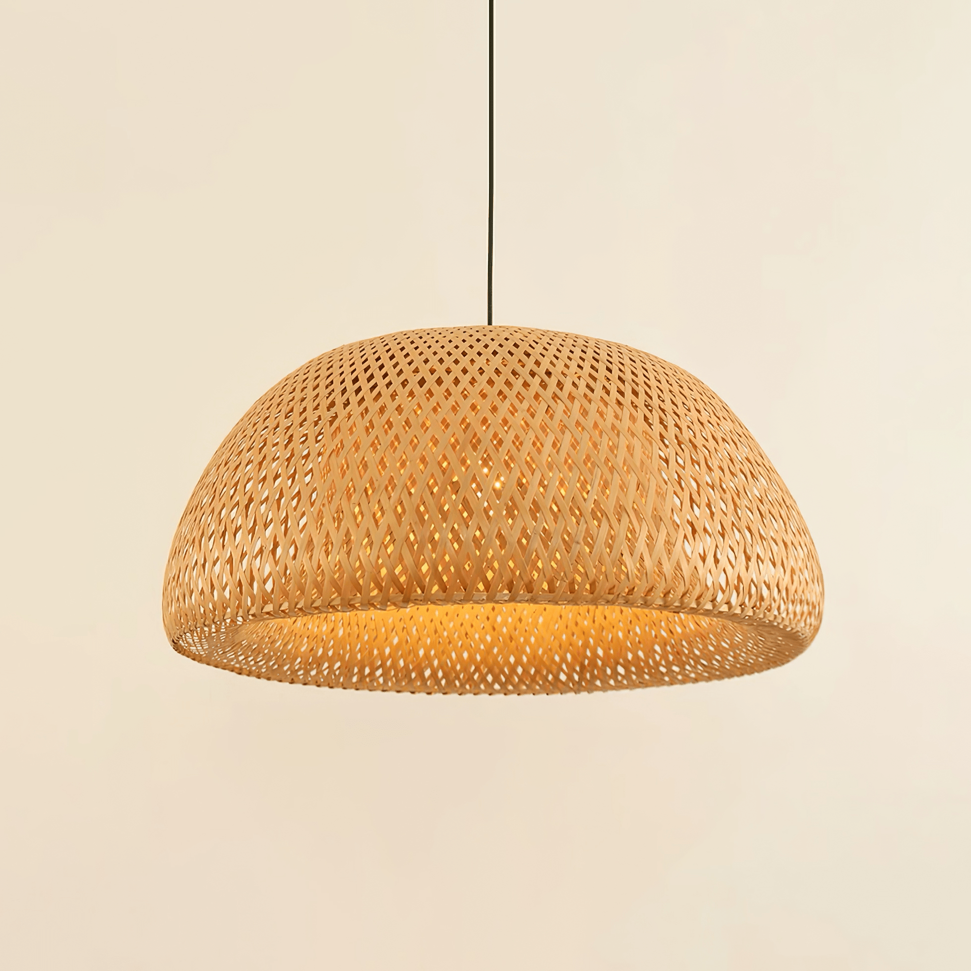 Trtvin Unique Natural Bamboo Pendant Light