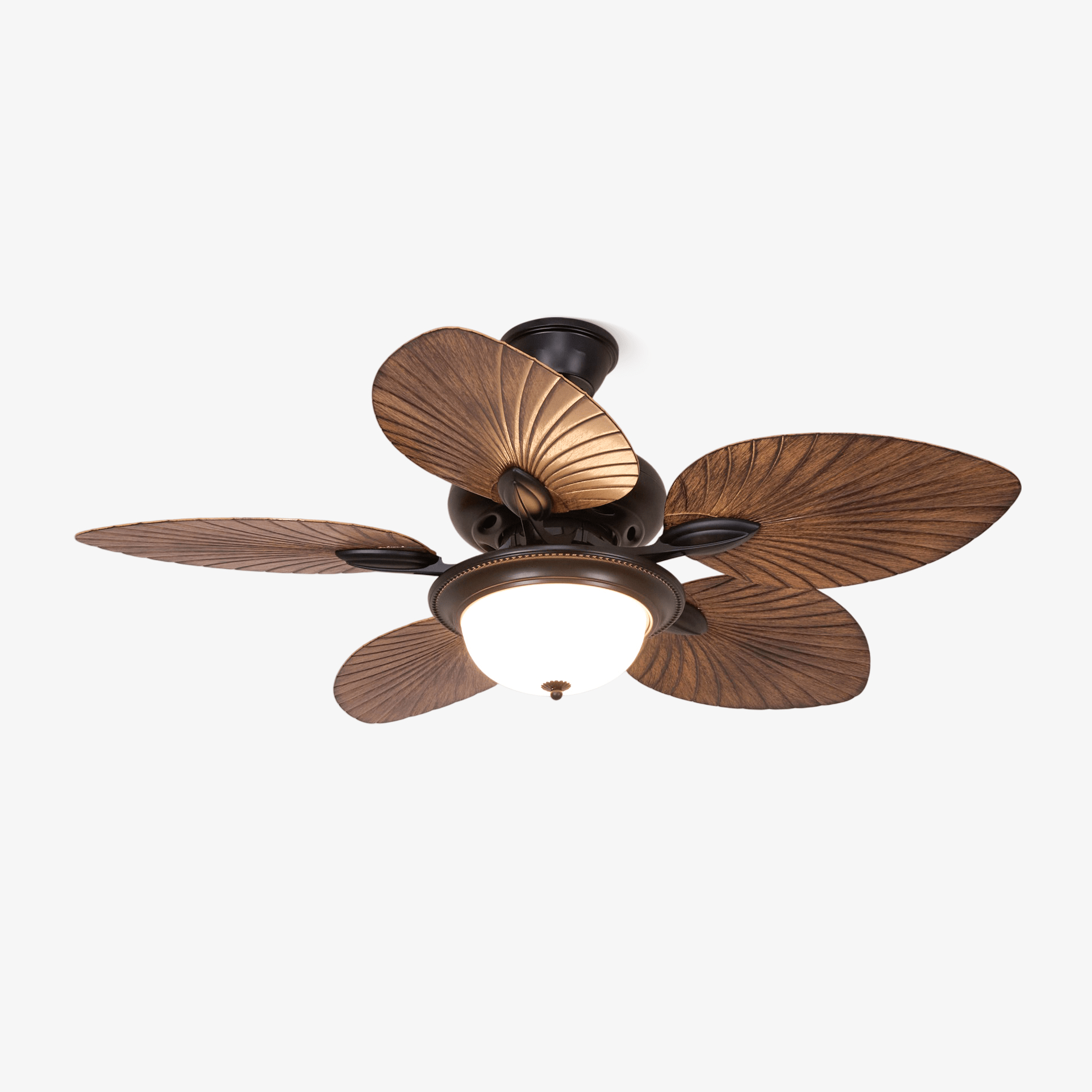 Virel Tropical Wood Ceiling Fan Light