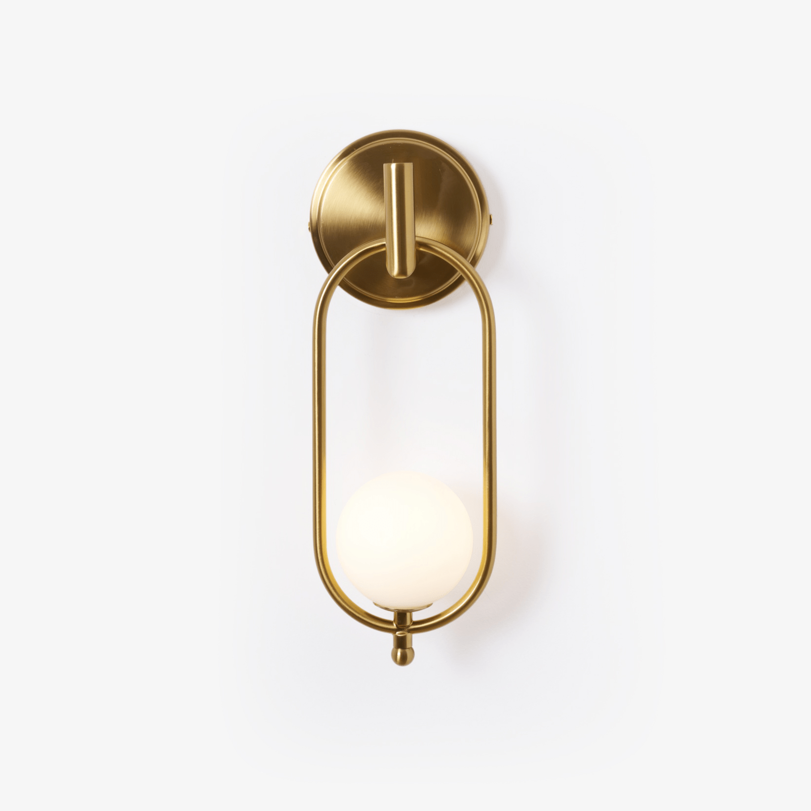 Cumirisra Modern Minimalist Brass Glass Wall Light