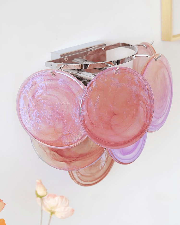 Orlaridge Disc Glass Indoor Wall Light