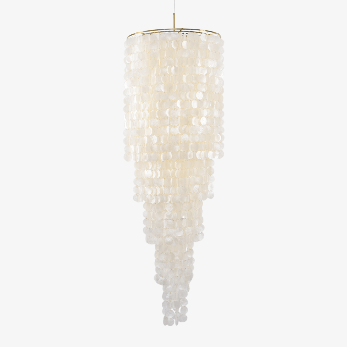 Eloryra Cascading Shell Chandelier