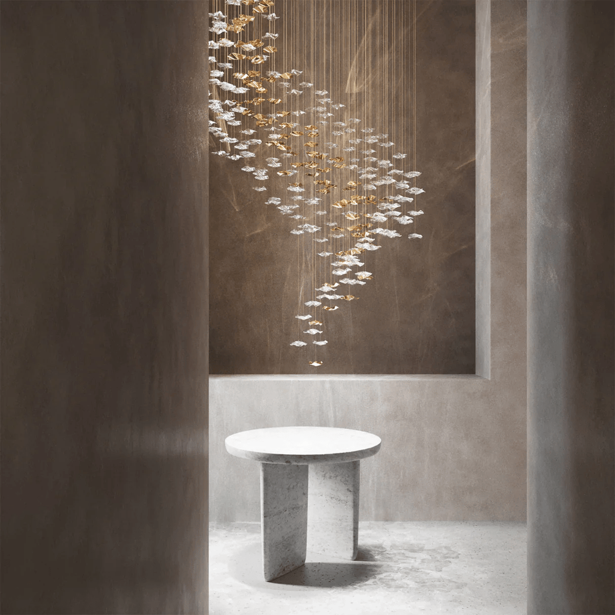 Velaise Luxury Tidal Art Glass Pendants Lamp