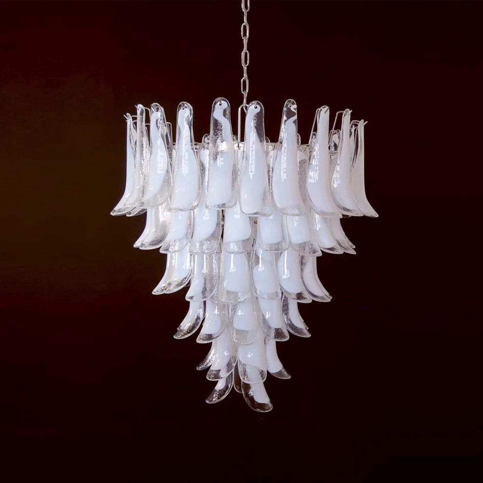Celiian Chandelier Murano Glass Petals Vintage