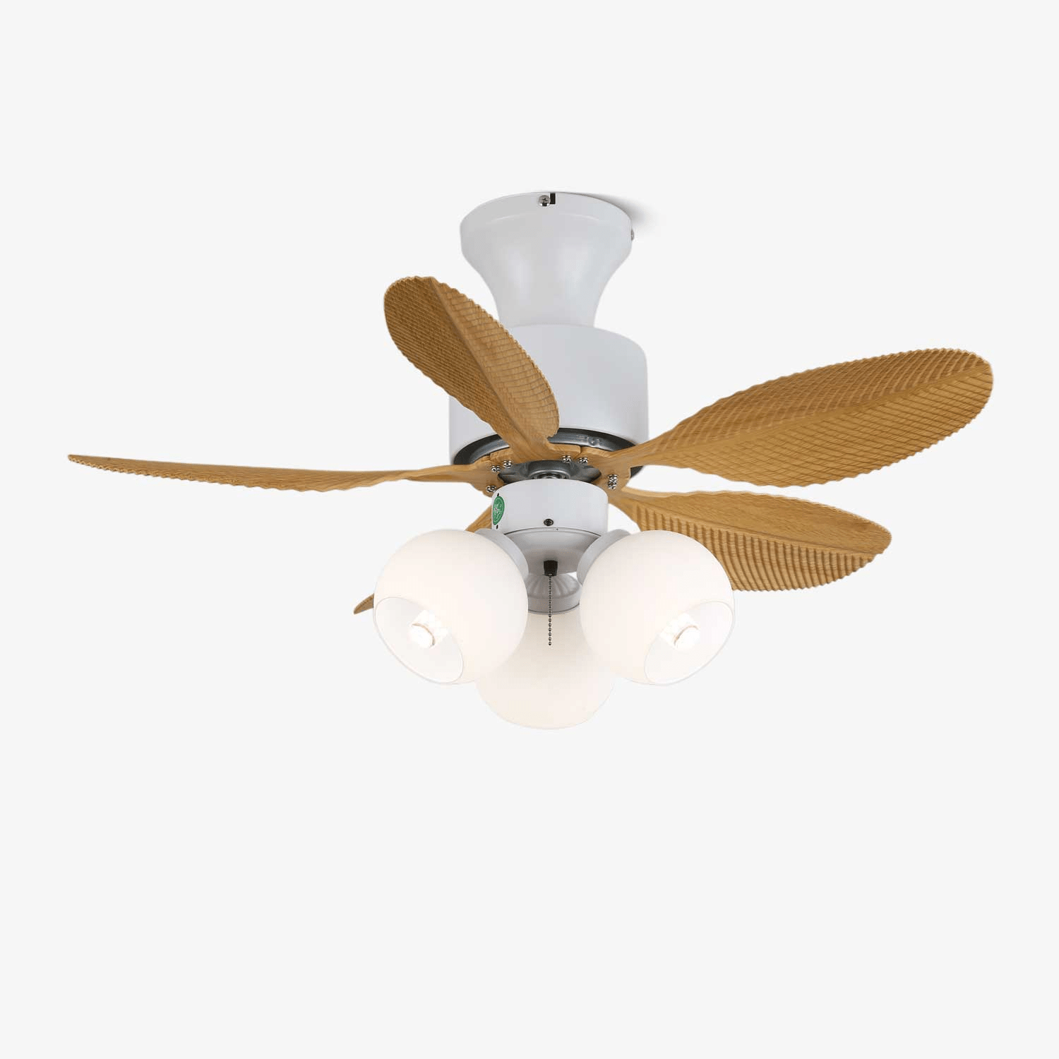 Althea Vintage Wood Ceiling Fan Light