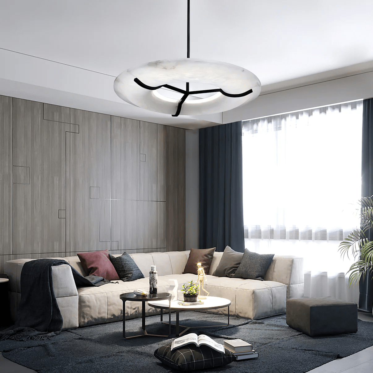 Uvare Alabaster Chandelier