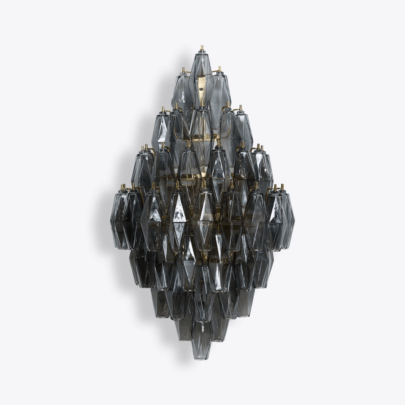 Zara Wall Light Amber Diamond Polyhedron Vintage
