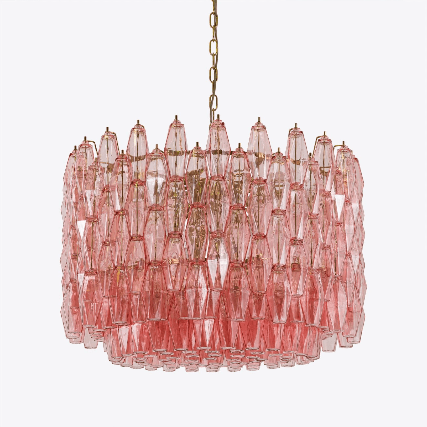 Celenella Chandelier Drum Amber Glass Elegant